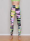Acid Green Leggings Geo Pop Art | peace-lover