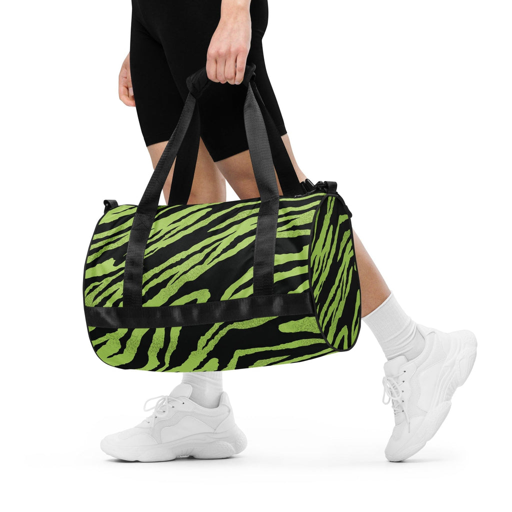 All over print gym bag Tiger pink green 9