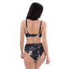 Black Floral high-waisted bikini | peace-lover