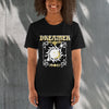 Black graphic t-shirt women's "Dreamer" sun and moon | peace-lover