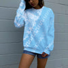 Baby Blue Tie Dye Sweatshirt - 4