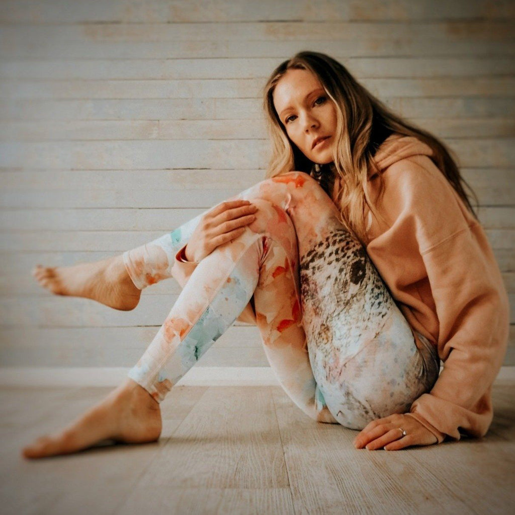 Floral yoga pants - patterned leggings graphic thights 1