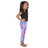 Kid's Stretchy Leggings Purple Pastel | peace-lover