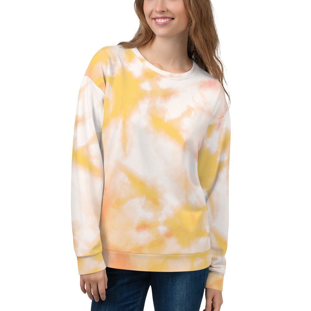 Orange Tie Dye Sweatshirt - Mango | peace-lover