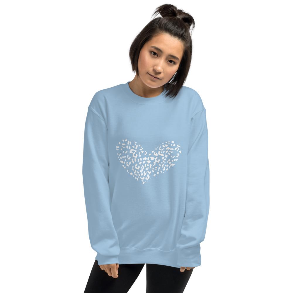 Heart sweatshirt blue