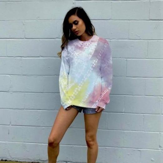 pastel tie dye sweatshirt - 7