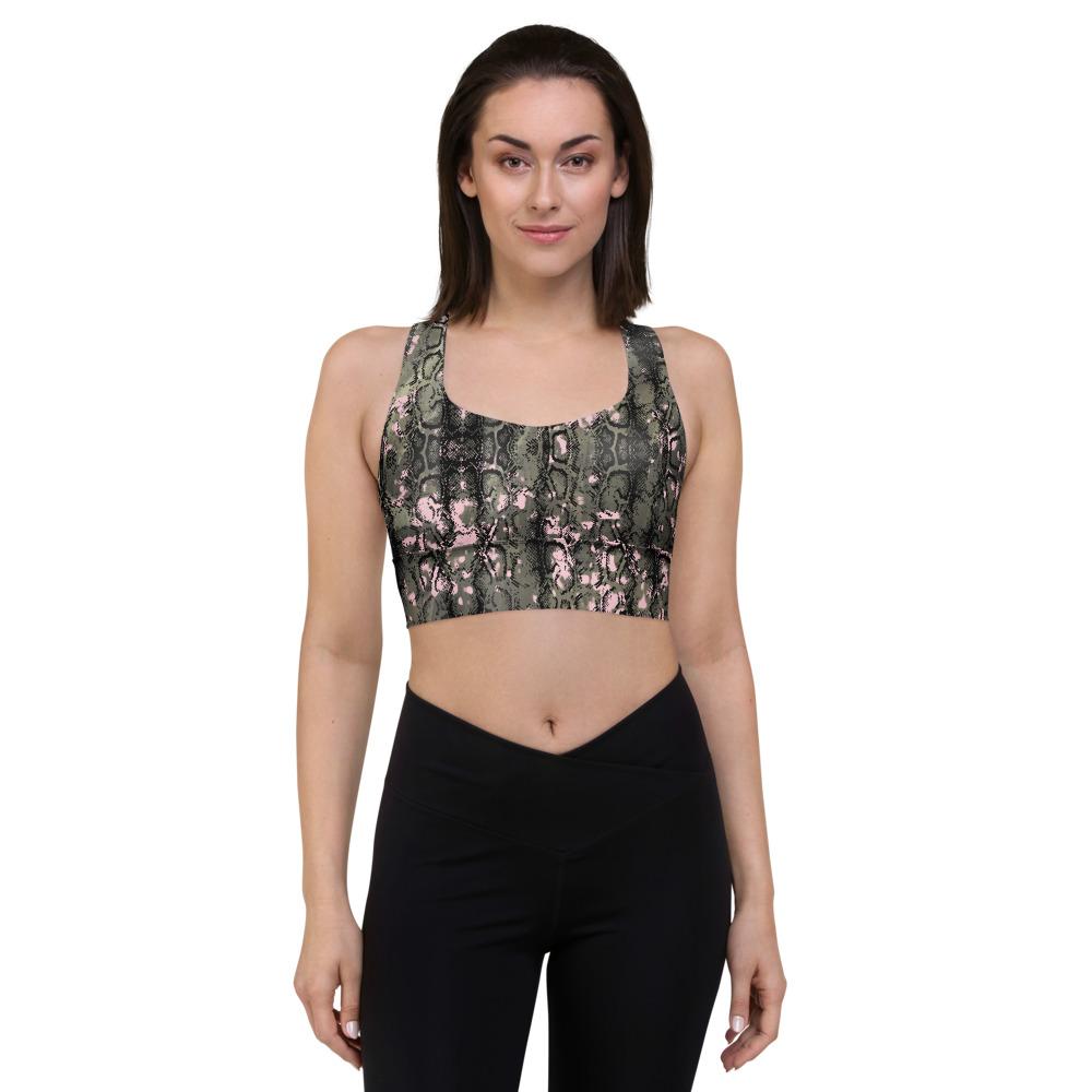 Snake print sports bra - 4