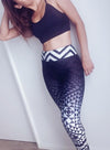 Aztec leggings black and white - patterned leggings - 6