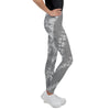 girls tie dye leggings grey - 4
