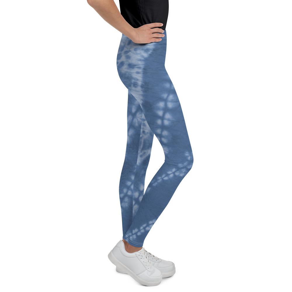 girls tie dye leggings navy blue - 5